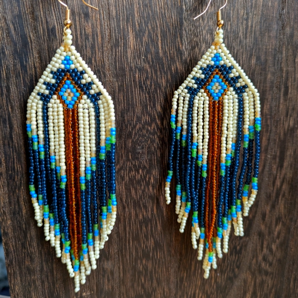 Boho fringe earrings